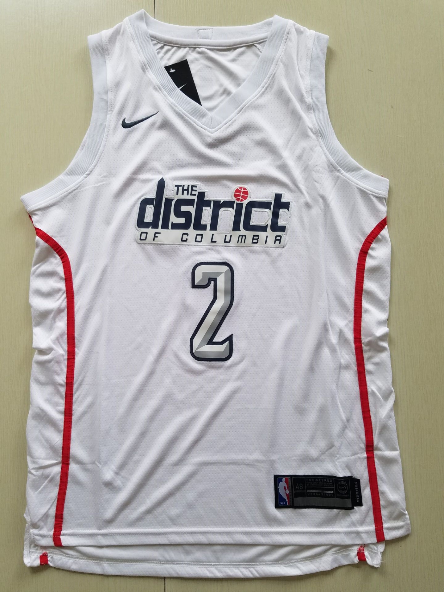 Men Washington Wizards #2 John Wall white game Nike NBA Jerseys->washington wizards->NBA Jersey